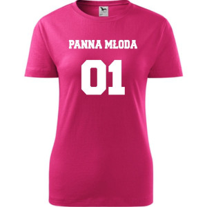 Damska koszulka taliowana - Team młodej Panna młoda