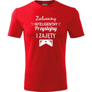 Męska koszulka - Zabawny, inteligentny i do tego zajęty