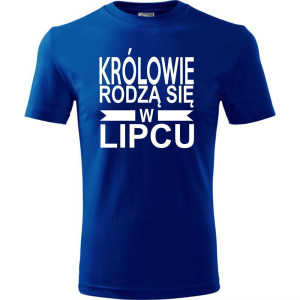 Męska koszulka - Królowie rodzą się w lipcu 01
