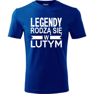 Męska koszulka - Legendy rodzą się w lutym