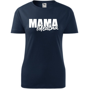 Damska koszulka taliowana - mama idealna na prezent