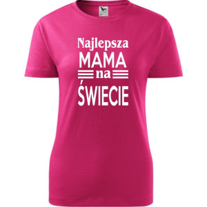 Damska koszulka taliowana - najlepsza mama na świecie