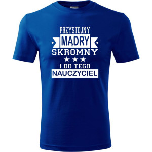 Męska koszulka - Przystojny mądry nauczyciel
