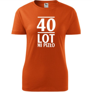 Damska koszulka taliowana - 40 lot mi pizło