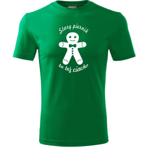 Męska koszulka - Stary piernik to też ciacho t-shirt prezent dla niego