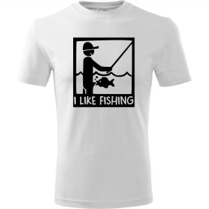 Męska koszulka - I like fishing