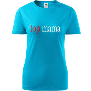 Damska koszulka taliowana - top mama