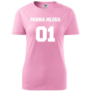 Damska koszulka taliowana - Team młodej Panna młoda