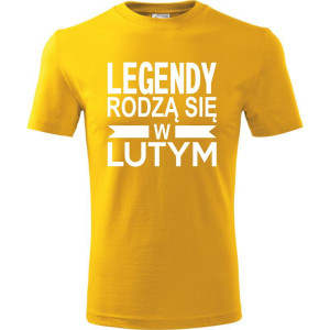 Męska koszulka - Legendy rodzą się w lutym