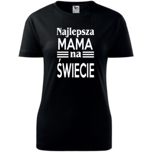 Damska koszulka taliowana - najlepsza mama na świecie