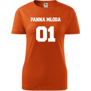 Damska koszulka taliowana - Team młodej Panna młoda