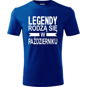 Męska koszulka - Legendy rodzą się w październiku