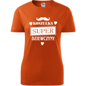 Damska koszulka - Koszulka super dziewczyny