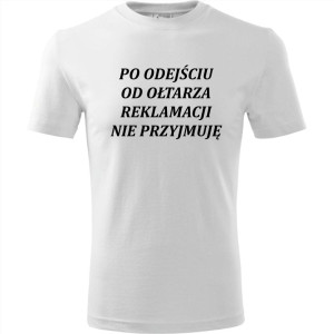 Męska koszulka - Po odejściu od ołtarza