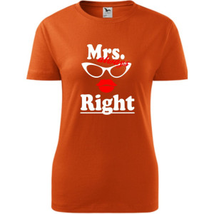 damska koszulka - mrs always right