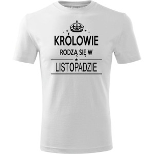 Męska koszulka - Królowie rodzą się w listopadzie 02