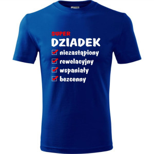 Męska koszulka - Zalety dziadka, prezent na urodziny i na dzień dziadka