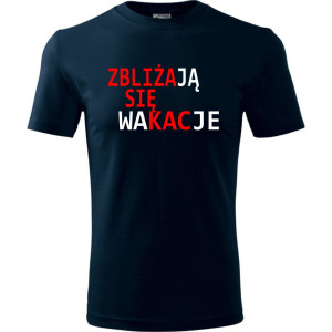 Męska koszulka Turystyczna - Zbliżają się wakacje
