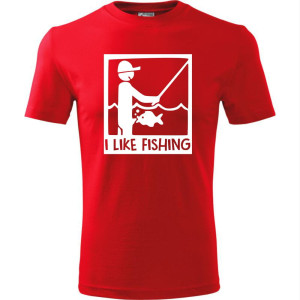 Męska koszulka - I like fishing