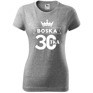 Damska koszulka - boska 30 t-shirt na urodziny dla niej