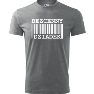 Męska koszulka - Bezcenny dziadek. Prezent na urodziny i dzień dziadka