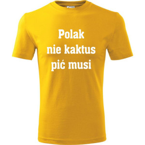 Męska koszulka - Polak nie kaktus
