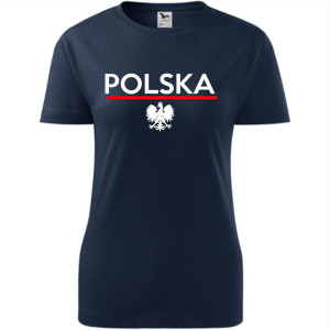 Damska koszulka taliowana - Polska 01