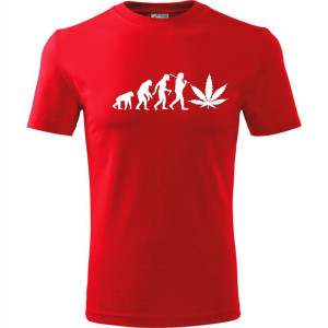 Męska koszulka - Ewolucja ganja
