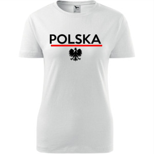 Damska koszulka taliowana - Polska 01
