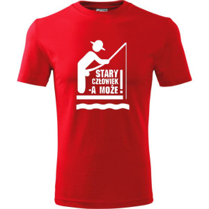 Męska koszulka dla Wędkarza - Stary człowiek a może
