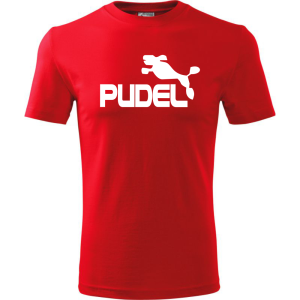 Męska koszulka - Pudel