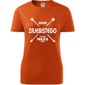 damska koszulka - mam zajebistego męża