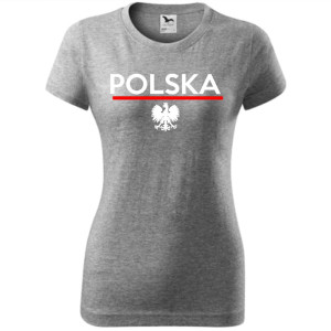 Damska koszulka taliowana - Polska 01
