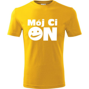 Męska koszulka - Mój ci on t-shirt dla niego na prezent promocja cena