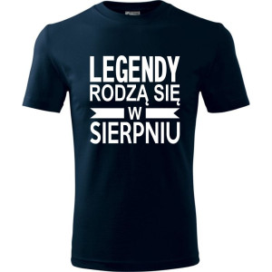 Męska koszulka - Legendy rodzą się w sierpniu