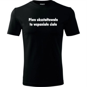 Męska koszulka - Piwo ukształtowało to wspaniałe ciało