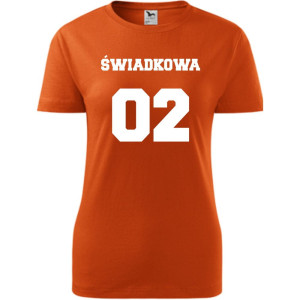 Damska koszulka taliowana - Team młodej Świadkowa