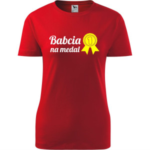 Damska koszulka - Babcia na medal