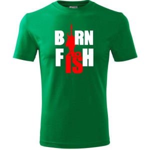 Męska koszulka dla Wędkarza - Born to fish - t-shirt dla wędkarza