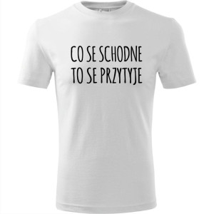 Męska koszulka - Co se schodne to se przytyje
