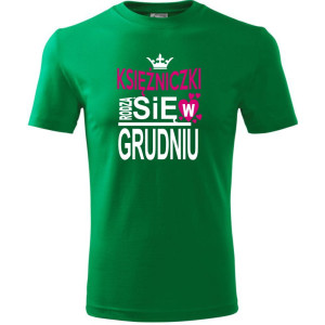 Dziecięca koszulka - Księżniczki rodzą się w grudniu
