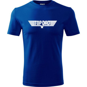 Męska koszulka - Top dad 02 jak Top Gun dla taty