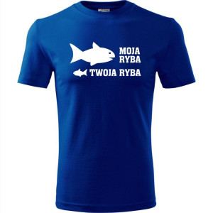 Męska koszulka dla Wędkarza - Moja ryba twoja ryba