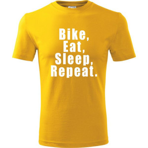 Męska koszulka dla Rowerzysty - Bike eat sleep repeat