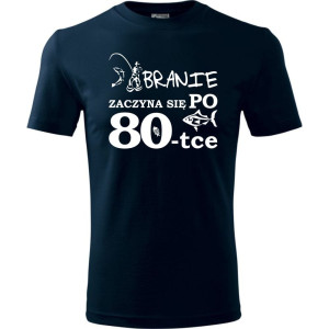 Męska koszulka - branie zaczyna się po 80 ryba