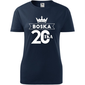 Damska koszulka - boska 20 - prezent na urodziny