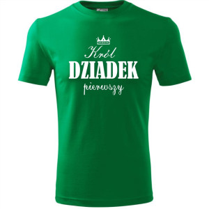 Męska koszulka - Król dziadek pierwszy