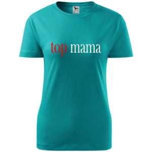 Damska koszulka taliowana - top mama