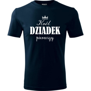 Męska koszulka - Król dziadek pierwszy