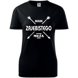 damska koszulka - mam zajebistego męża